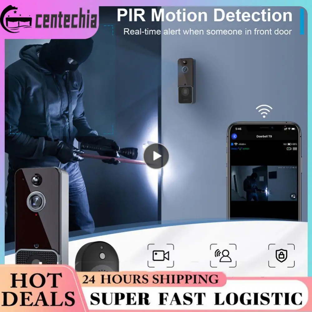 

Outdoor Wireless Video Intercom Wifi Wifi Video Doorbell Digital Visual Intercom 720p 720p Hd Camera Doorbell Smart Home