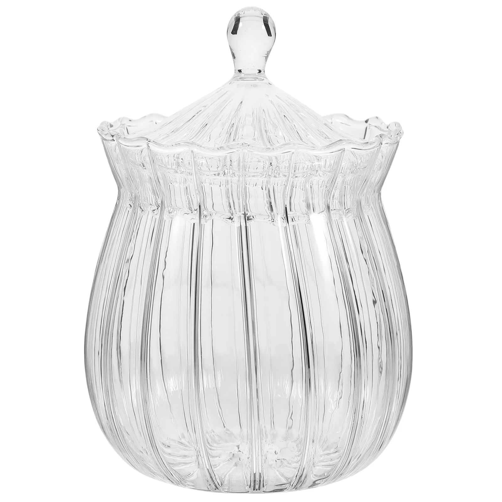 

European Style Glass Tea Leaf Jar Coffee Bean Storage Jar Preserved Tea Canister Household Coffee Bean Storage Container