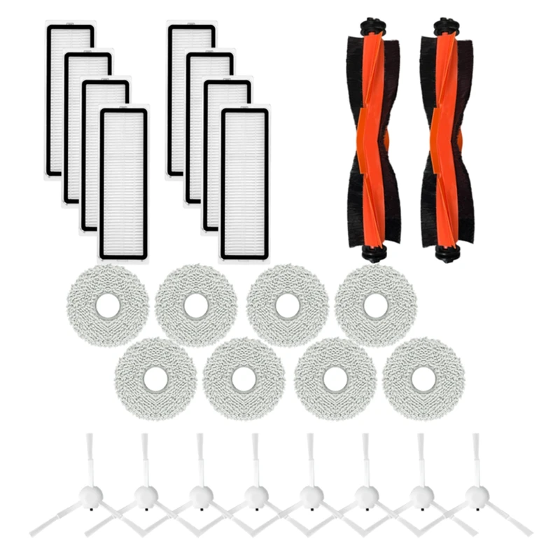 

Main Brush HEPA Filter Side Spin Brush Mop Cloths Vacuum Spare Parts For Dreame X20 Pro