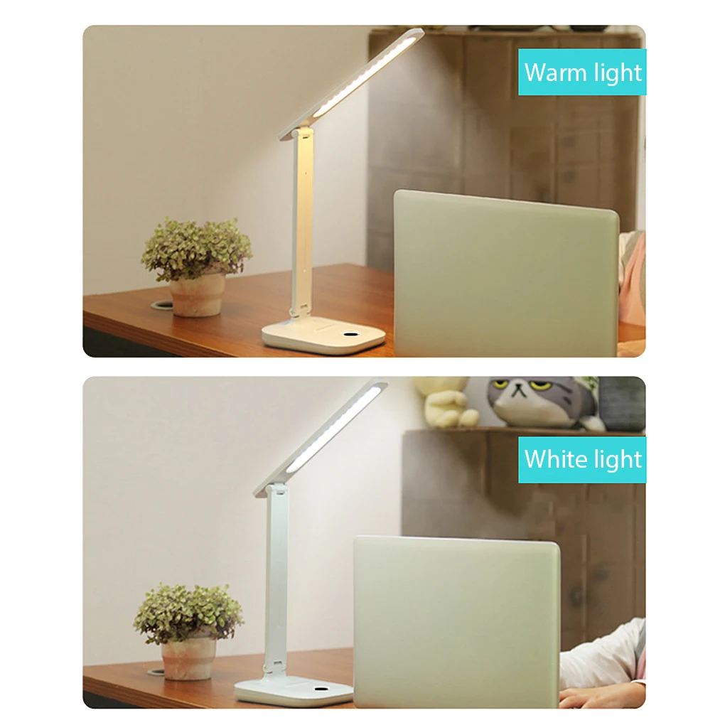 

Table Lights Dimmable Touch Control USB Desk Lamps Night Book Lighting Phone Holder for Home Bedroom 4000mAh Battery
