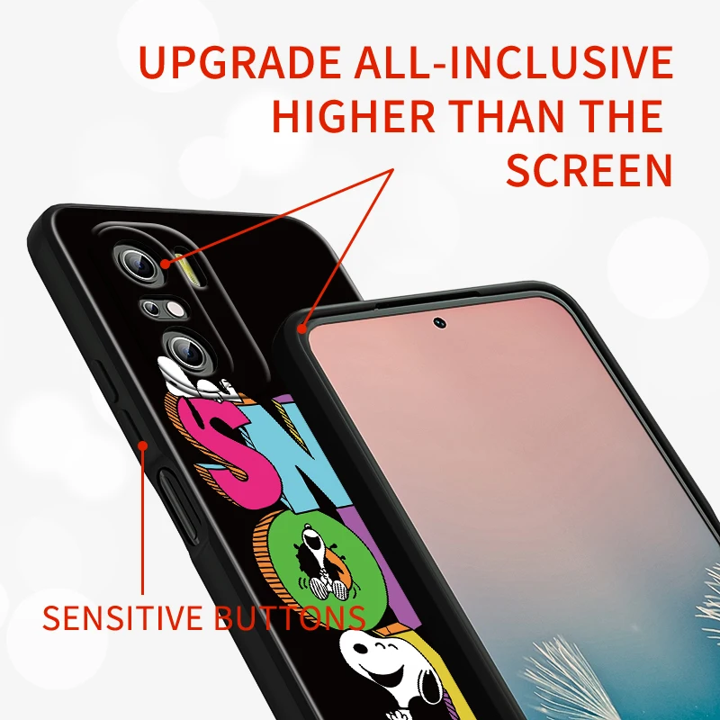 Популярный знаменитый мультяшный Снупи для Xiaomi Redmi K40 Gaming K30 9i 9T 9A 9C 9 8A 8 GO S2 6 6A 5A Pro