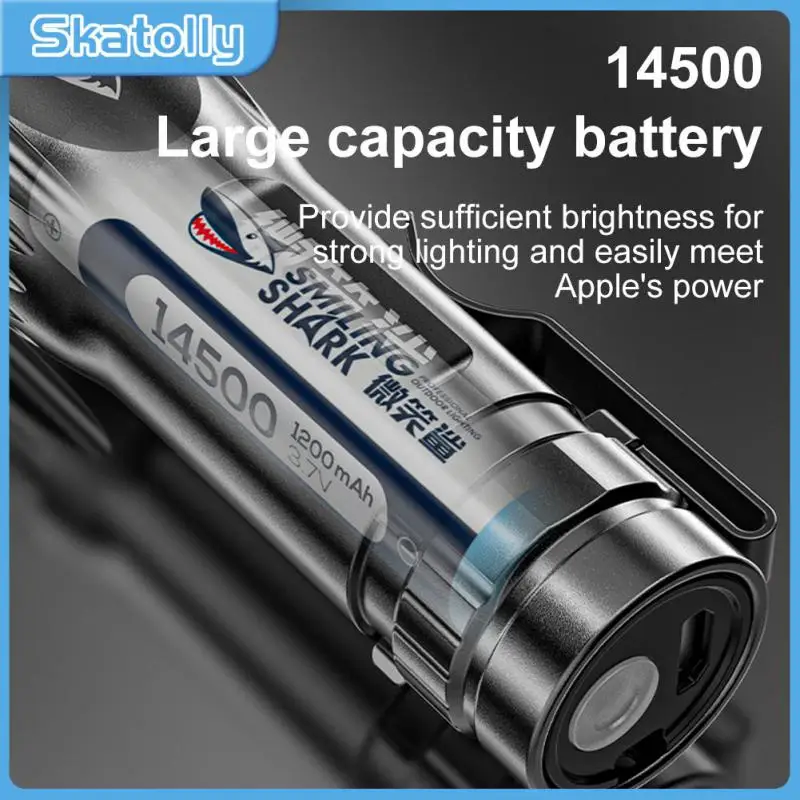 

Mini Portable Spotlight Waterproof Ultra Bright Strong Light Lamps Power Bank Lampara Flashlight Strong Light Powerful Portable