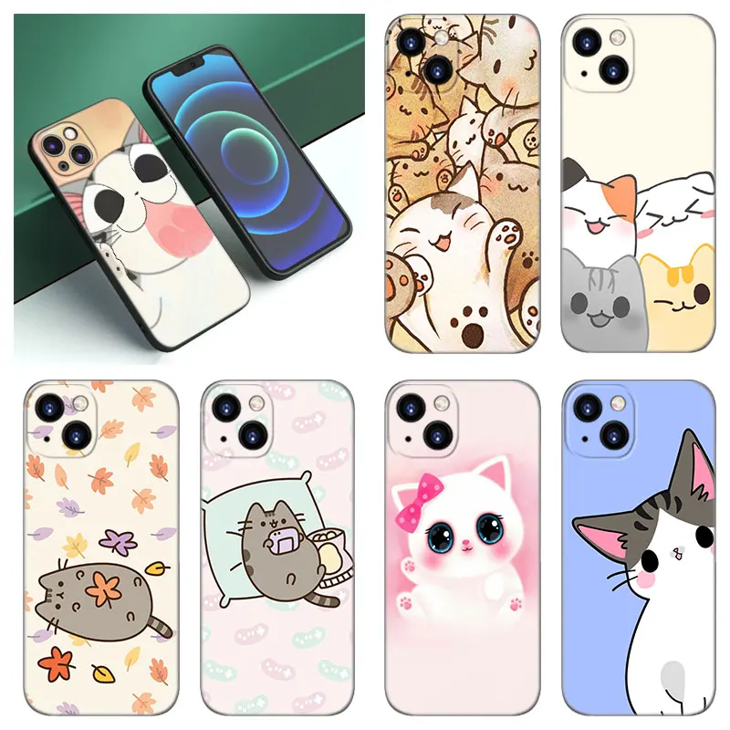 Силиконовый чехол для Apple iPhone 12 13 Mini 11 14 15 Pro Max 7 8 Plus X XR XS SE 2020 2022