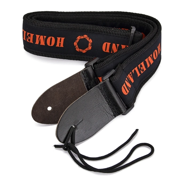 

Наплечный ремень для гитары с буквенным принтом, мягкий Регулируемый гитарный ремень для бас-гитары