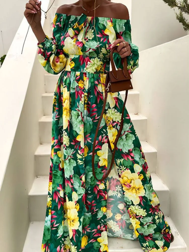 Женское пляжное платье на завязках с высокой талией летнее макси-платье