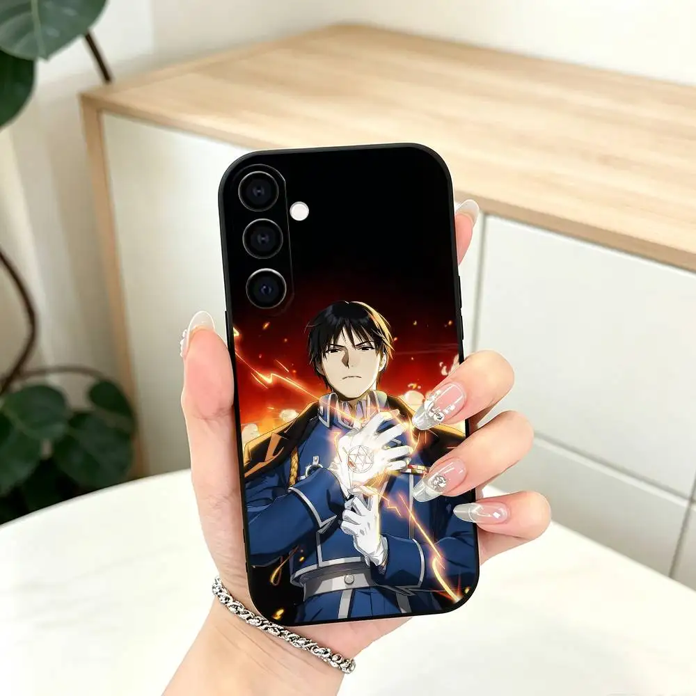 Фото Чехол для телефона Fullmetal Alchemist Рой Мустанг, черный, силиконовый, мягкий, для Samsung Galaxy A73, A72, A71, A70, A53, A52, A51 №3