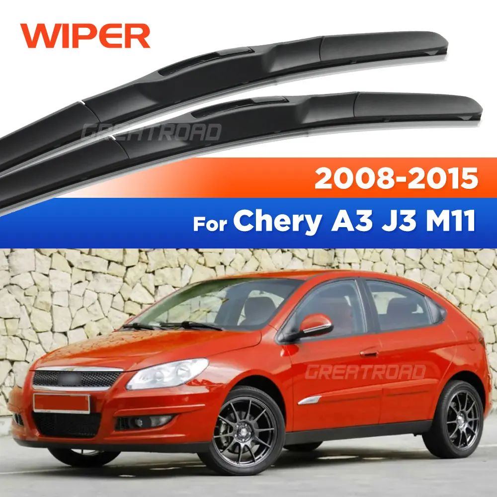 Фото Для Chery A3 J3 M11 2008-2015 2009 2010 2011 2012 2013 2014 стеклоочиститель передние щетки стеклоочистителя лобовое стекло щетка 24 