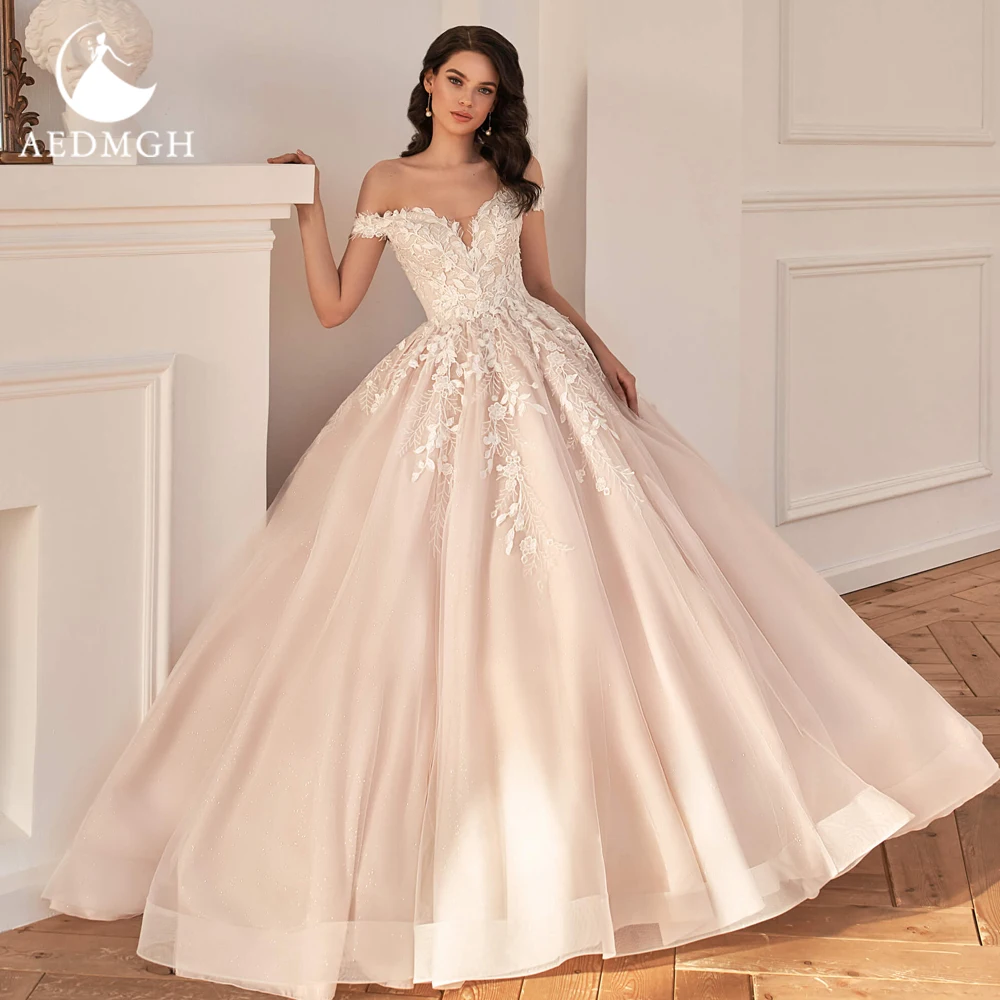 

Aedmgh A-Line Classic Wedding Dresses 2023 Sweetheart Off The Shoulder Vestido De Novia Gorgeous Appliques Romantic Bride Dress