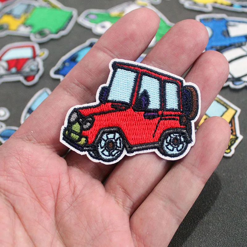 16 шт./партия Детские термоклейкие нашивки с вышивкой