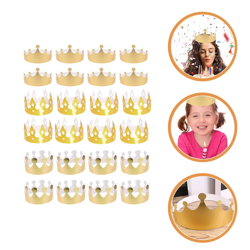 

24 шт., декоративные шапки-короны для детей