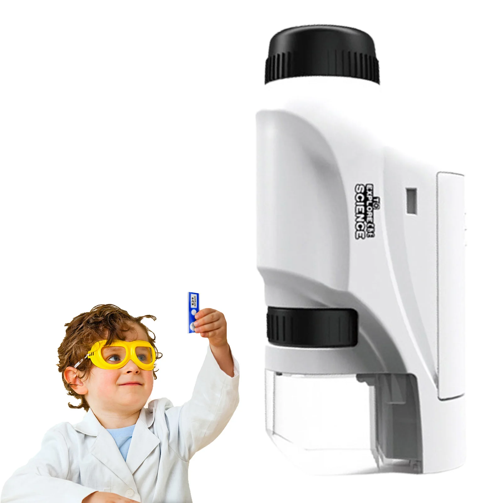 

Pocket Microscope For Kids Kids Portable Microscope 60x 120x Handheld Microscope Scientific Experiment Equipment For Students