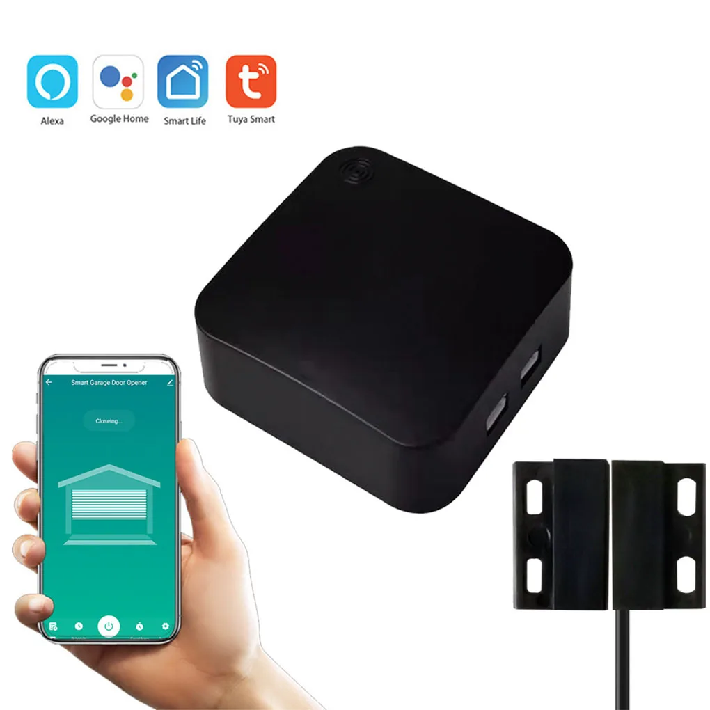 

Garage Door Switch WiFi Garage Door Controller Remote Control Roll-up Gate Smart Timer Switch