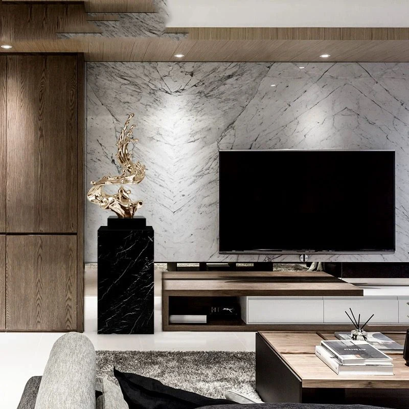 Современное большое абстрактное украшение из искусственного стекла скульптура