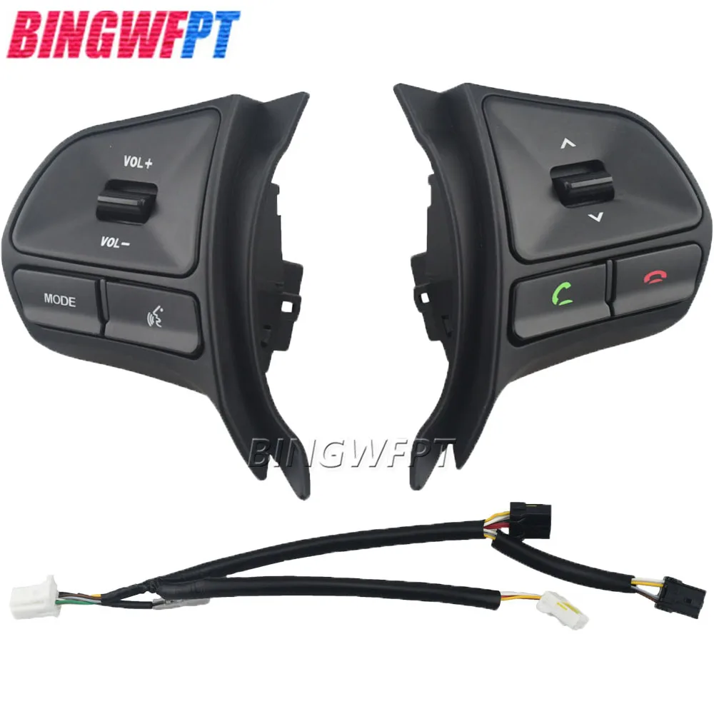 

Кнопка рулевого колеса BINGWFPT для KIA RIO 2012 2013 2014 2015 2016 RIO кнопка регулировки громкости музыки и провода