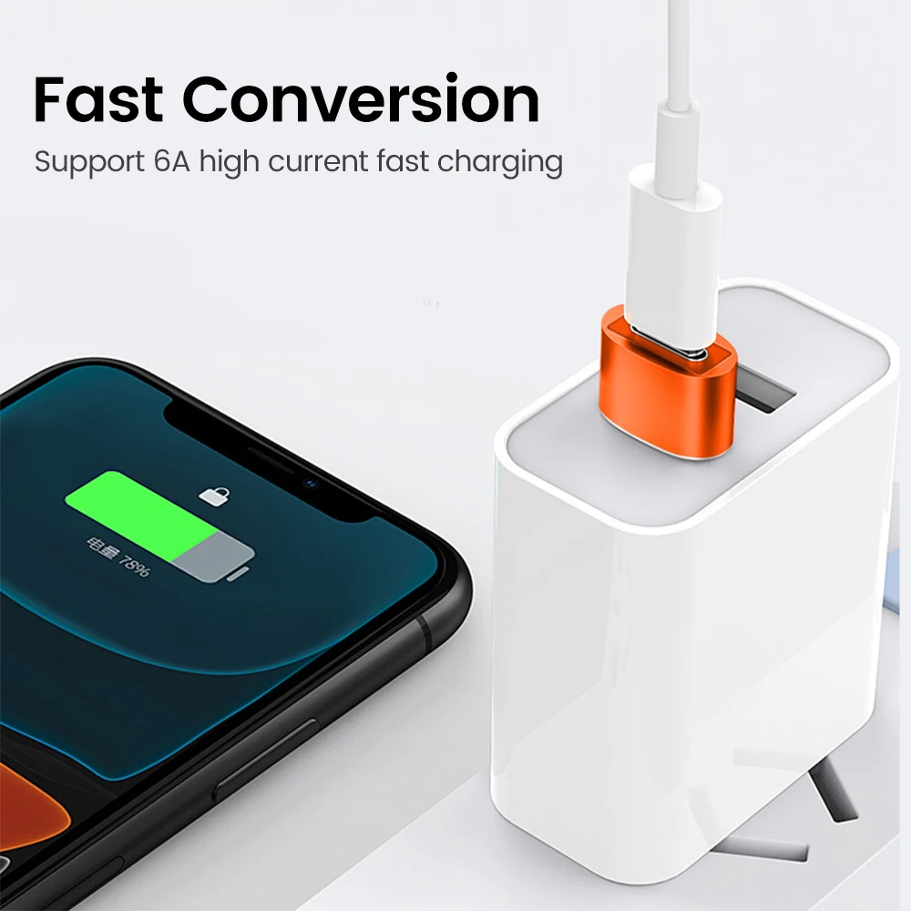 Адаптер Olaf USB C 3.0 Type-C OTG переходник Type мама-USB штекер для быстрой зарядки передачи