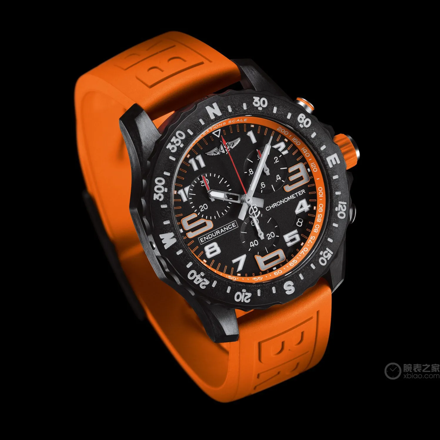 

Часы Breitling Professional Series X823109A1K1S1, многокинетические часы, модные светящиеся спортивные кварцевые часы с силиконовым ремешком