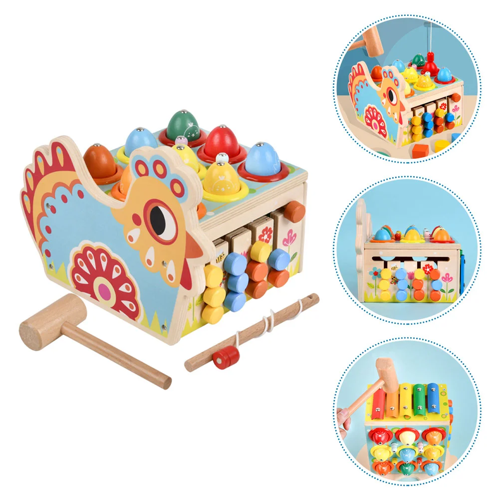 

1 Set Kids Percussion Wooden Shape Matching Educational Fishing