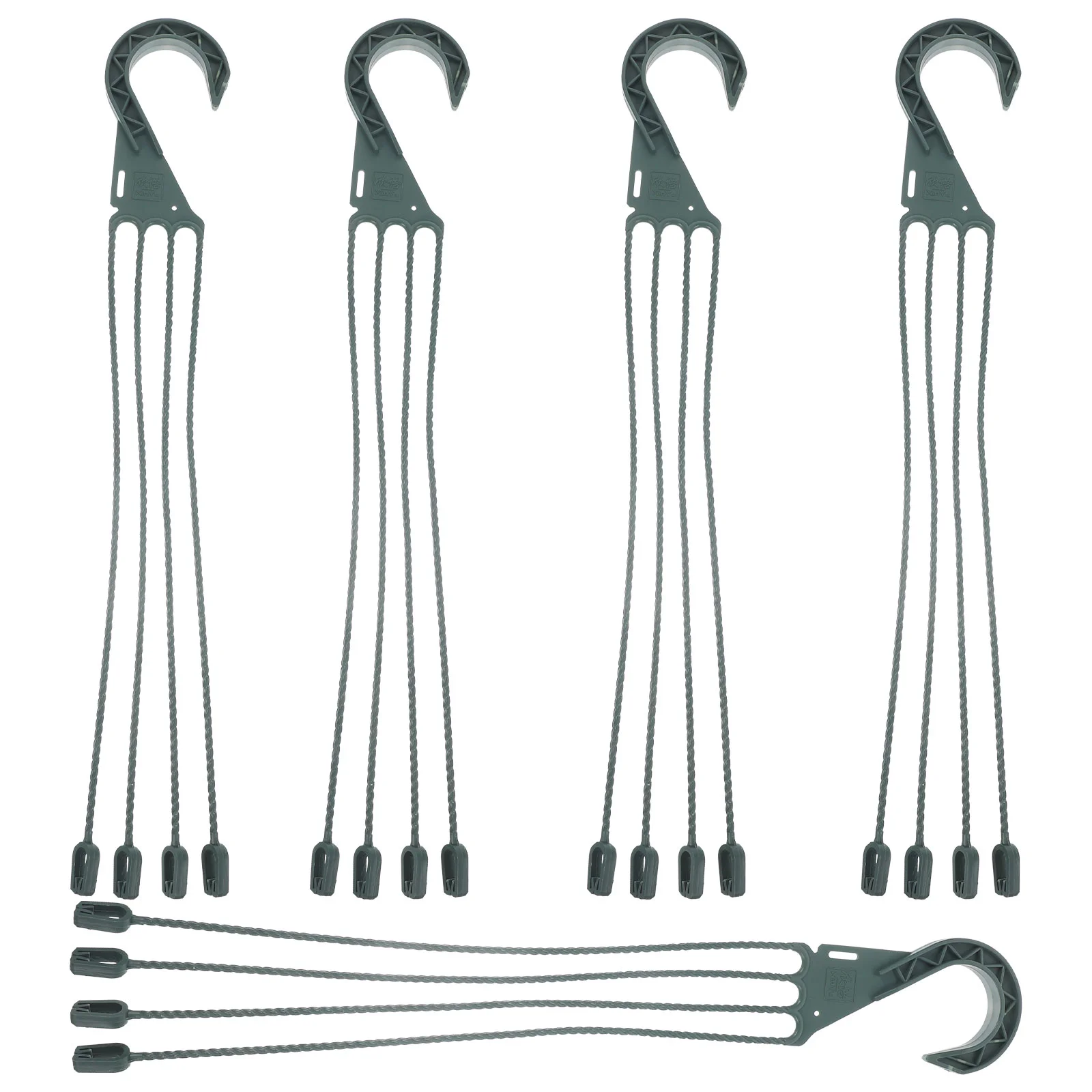 

5 Pcs Hanging Basin Hook Bowl Planters Outdoor Plants Flower Pot Plastic Hooks Accessories Hanger For Garden Flowerpot Portable