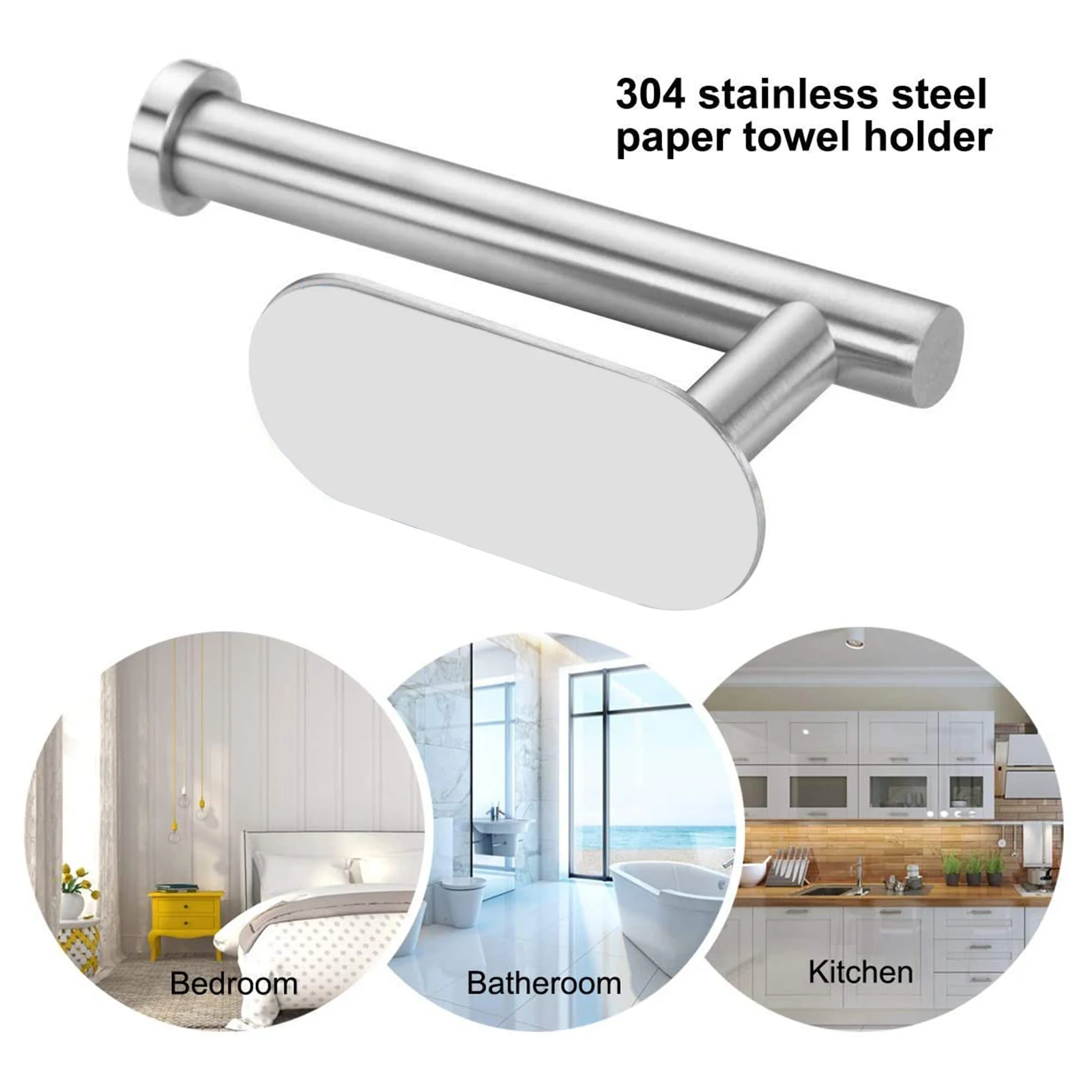 Самоклеящийся держатель для туалетной бумаги ванной комнаты полка из