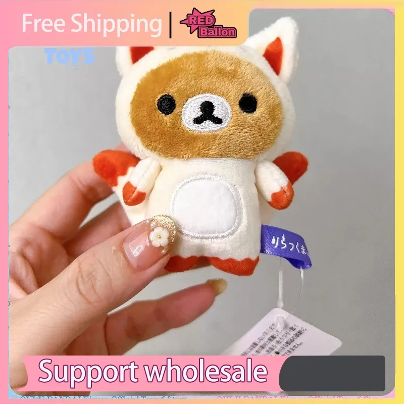 Фото Оригинальная плюшевая кукла San-X Rilakkuma на Хэллоуин – мягкая пушистая игрушка, брелок для сумки и коллекционный сувенир №2