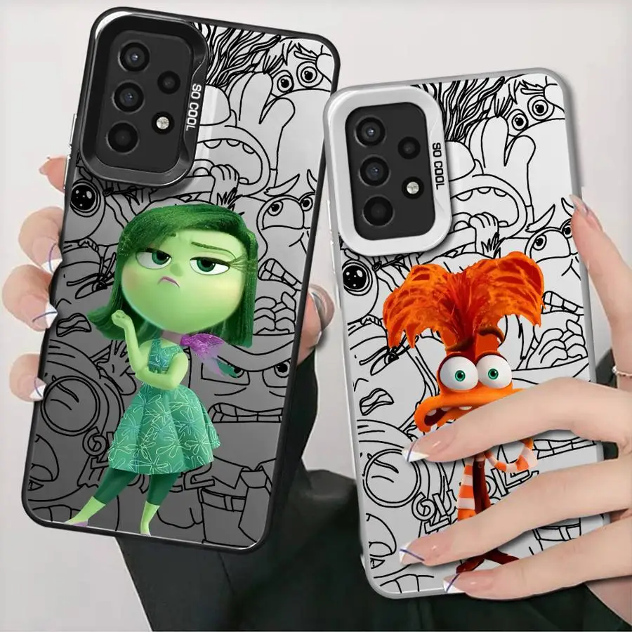 Милый чехол для телефона Insides Out 2 сумка Galaxy A15 A52 A72 4G 5G A25 A52s A53 A54 A55 A73 A51