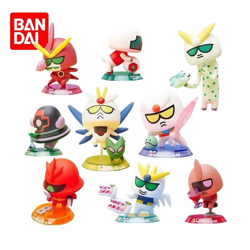 Bandai оригинальная игрушка CANDY GUNDAM аниме-фигурка единорог Zaku GM экшн-фигурка игрушки