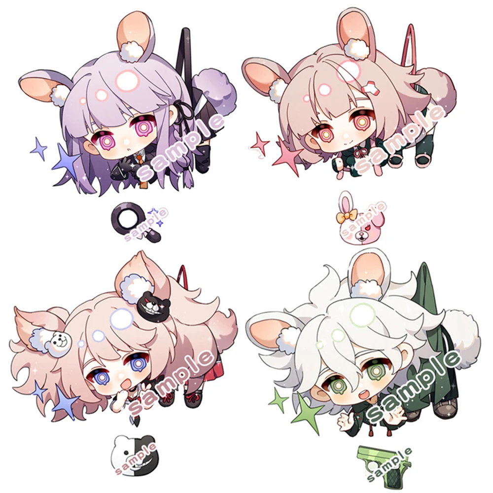 

Anime Danganronpa Keychains Figures Cosplay Cute Hanging Character Cute Pendant Bag Car Jewelry Acrylic Keyring Fans Gift