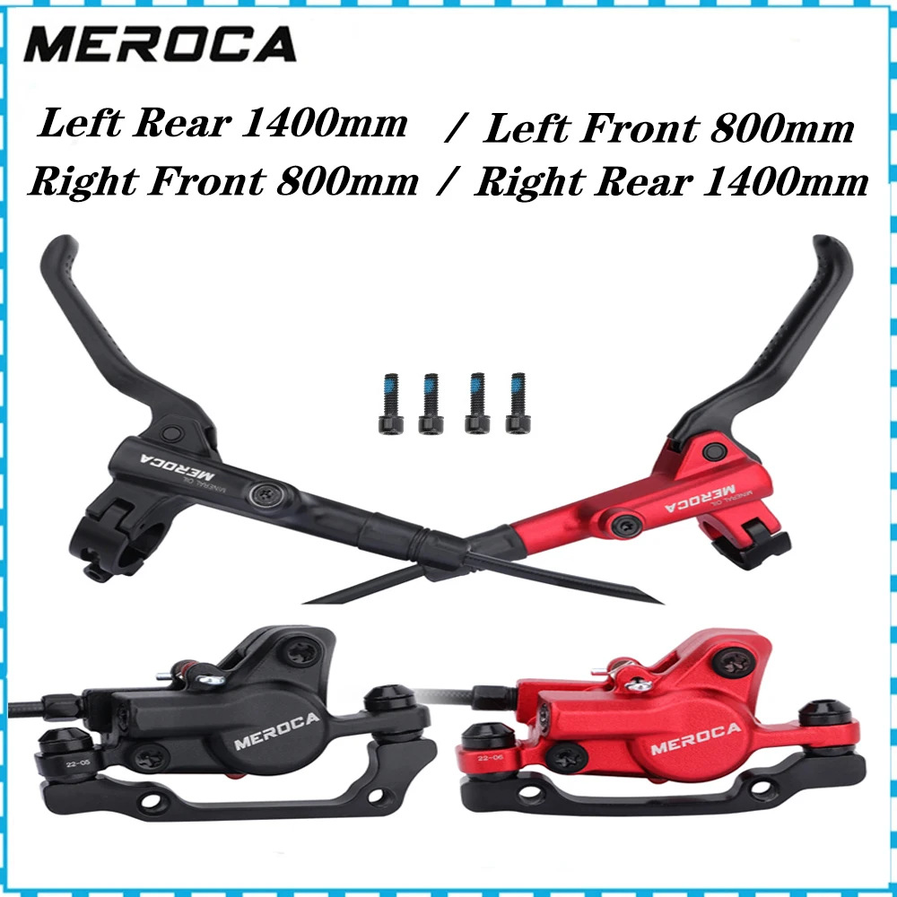 

MEROCA M800 MTB Bicycle Brake Hydraulic 160mm Disc Brake 800/1400mm Mountain Bike Brake Parts PK MT200 Hot-Selling Brakes