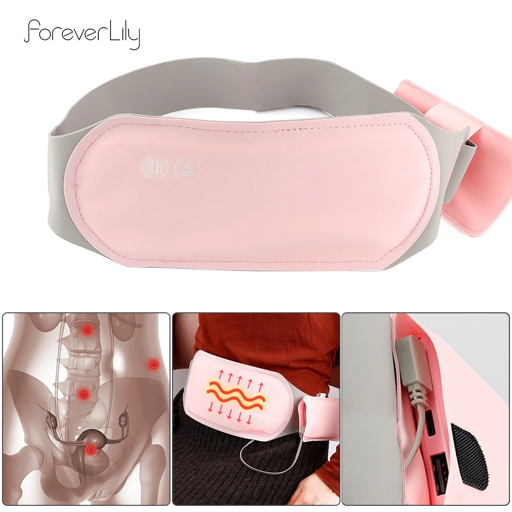 

Lady Heating Warm Palace Belt Massager Hot Compress Uterus Menstrual Stomachache Waist Pain Abdominal Cold Relieve Warm Belly