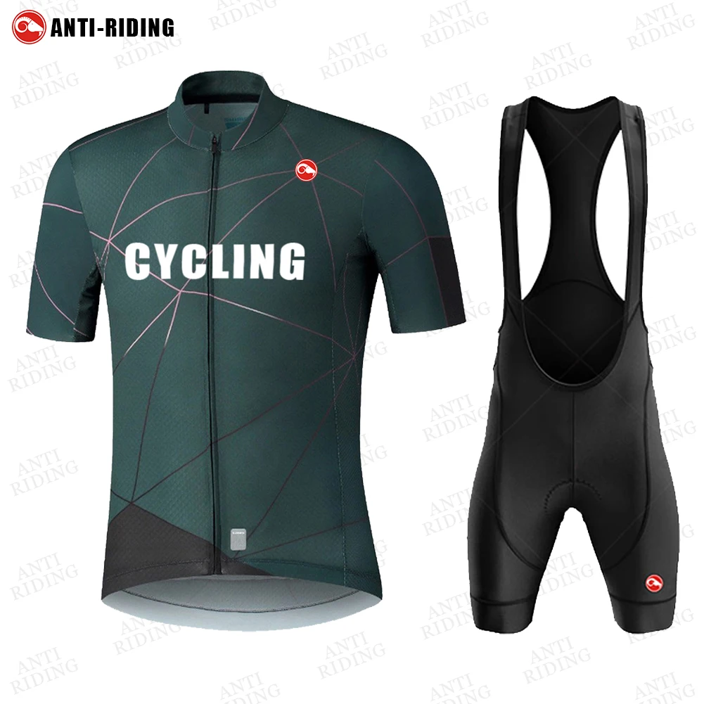 

2022 Summer Short Sleeve Cycling Jersey Set MTB Bicycle Ropa Ciclismo Maillot Men Clothing Cycling bib Shorts Jersey Kit