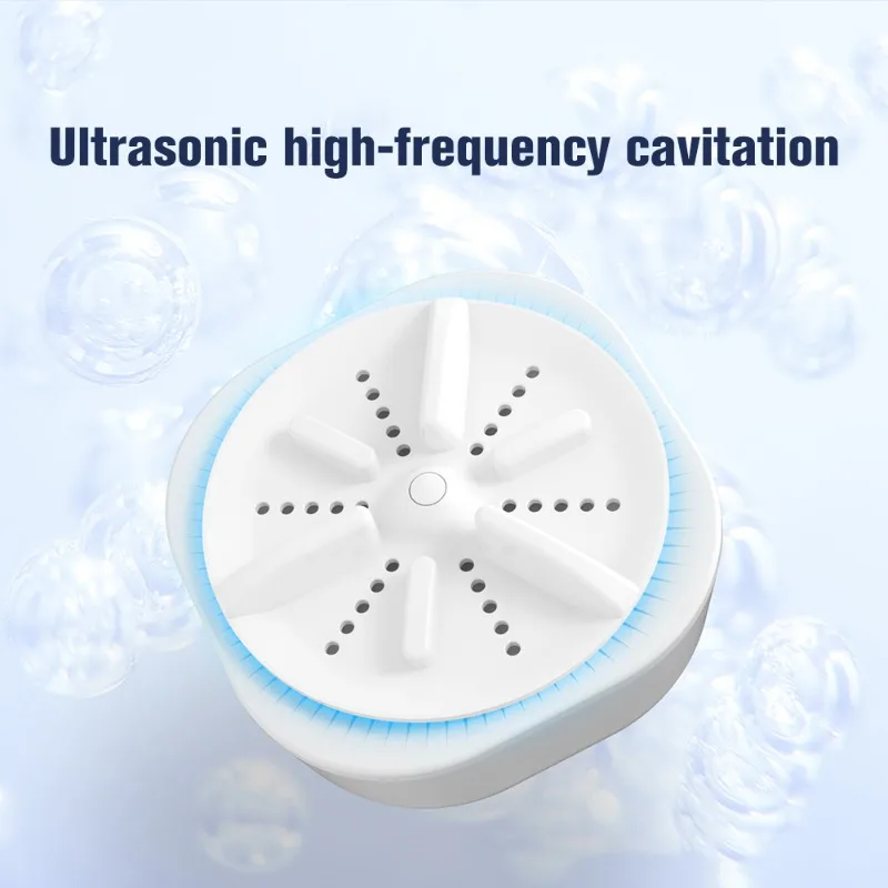 

Portable Ultrasonic Washing Machine Small Convenient To Carry Three Gear Timing For Home Travel Children'S Clothes Underwear