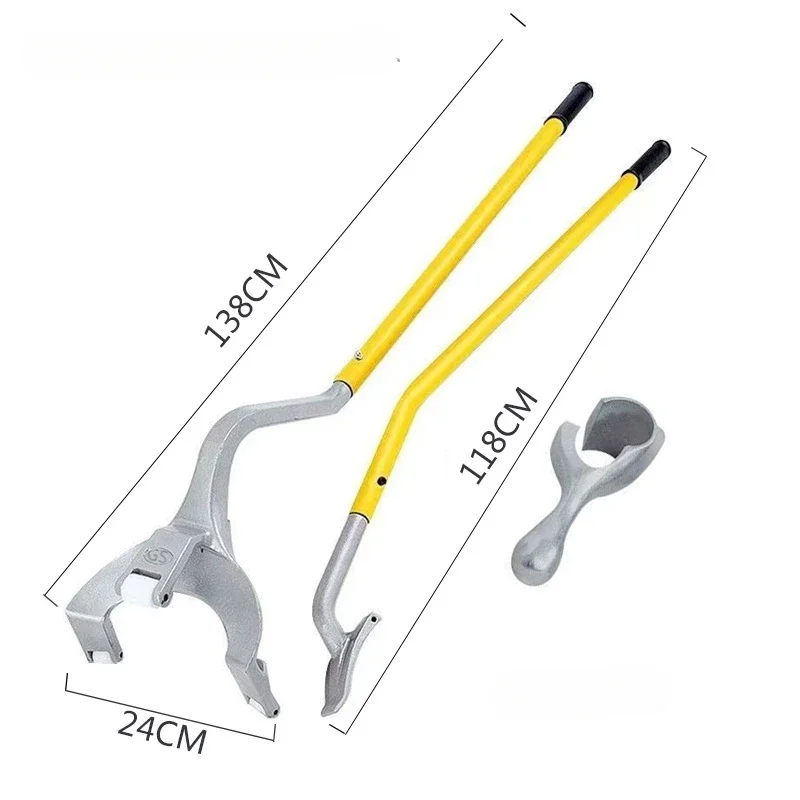 

Инструмент для демонтажа крепления шин 17,5–24,5 дюйма, ручной стальной шиномонтажный станок, инструмент для демонтажа, инструменты для замены шин, бескамерные инструменты