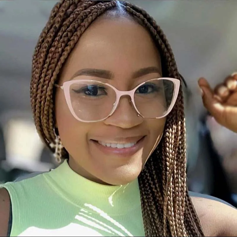 

Оправа для очков «кошачий глаз» с защитой от сисветильник, Модные оптические компьютерные очки для мужчин и женщин, 50471