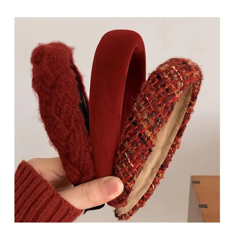 1 шт. Осень-Зима Женская креативная Рождественская красная повязка для волос