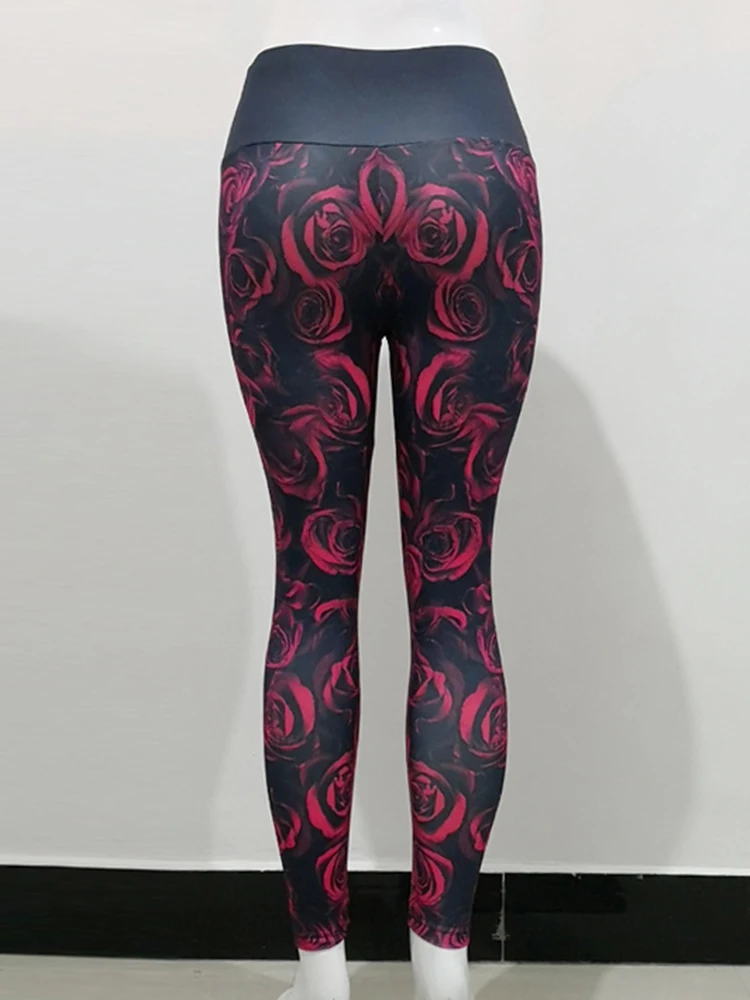 Sexy Leggings Abstract Fitness Jegging High Waist Yoga Pants New Printed Workout Sports Push Up Gym Women Leggins