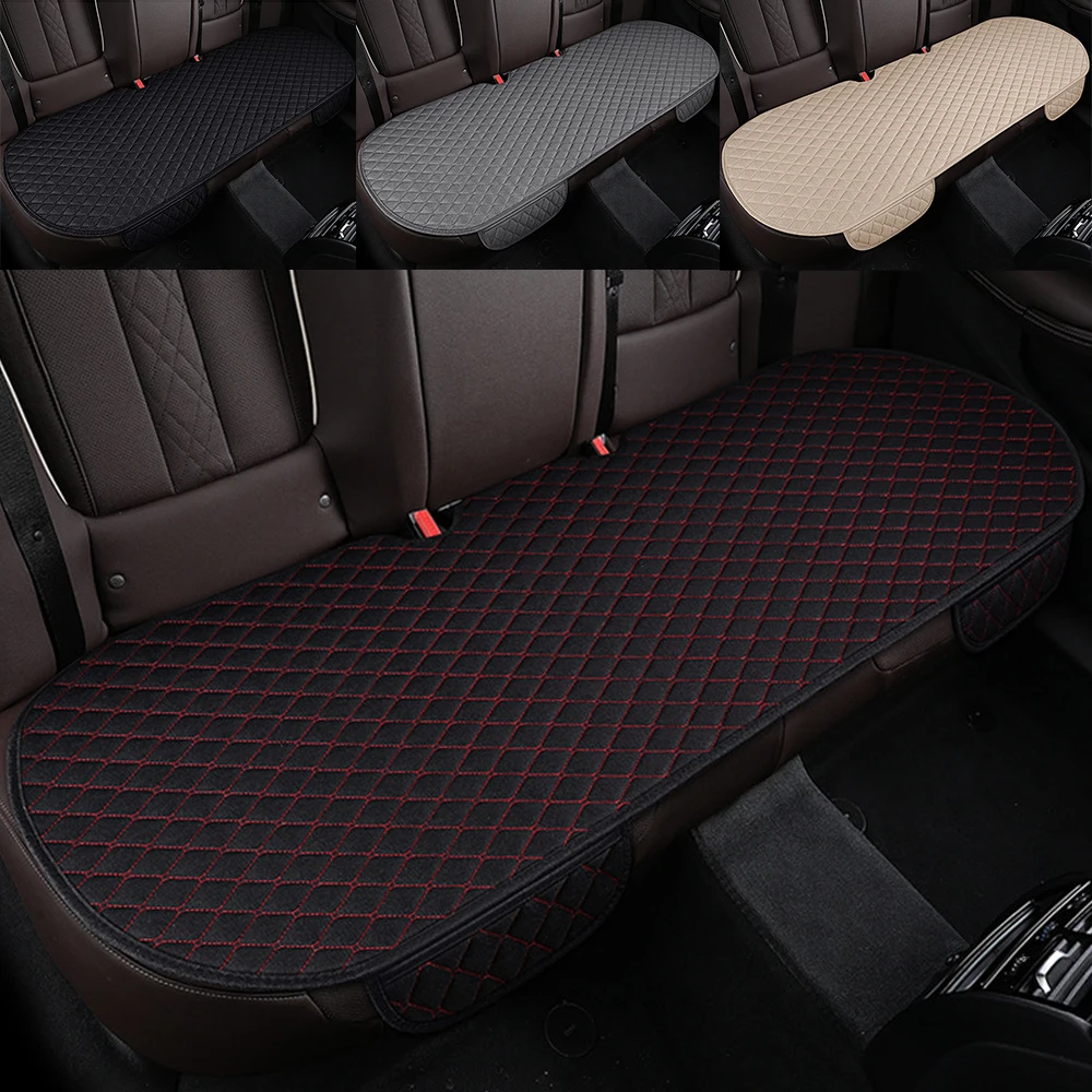 

Flax Summer Car Seat Cover Car Interior Accessories Front Rear Full Set Linen Seat Protector Cushion Automobile Mat Protect Pad