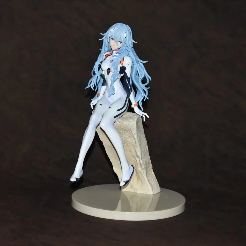 

Экшн-фигурка аниме Neon Genesis Evangelion Ayanami Ray, положение сидя, ПВХ, Коллекционная модель, кукла, игрушка 23 см