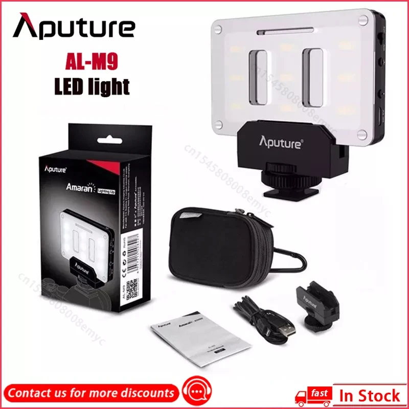 

Aputure Amaran AL-M9 Mini LED Video Light On-Camera Studio Photo Pocket Fill Lighting CRI/TLCI 95 for Canon Wedding Filmmaking
