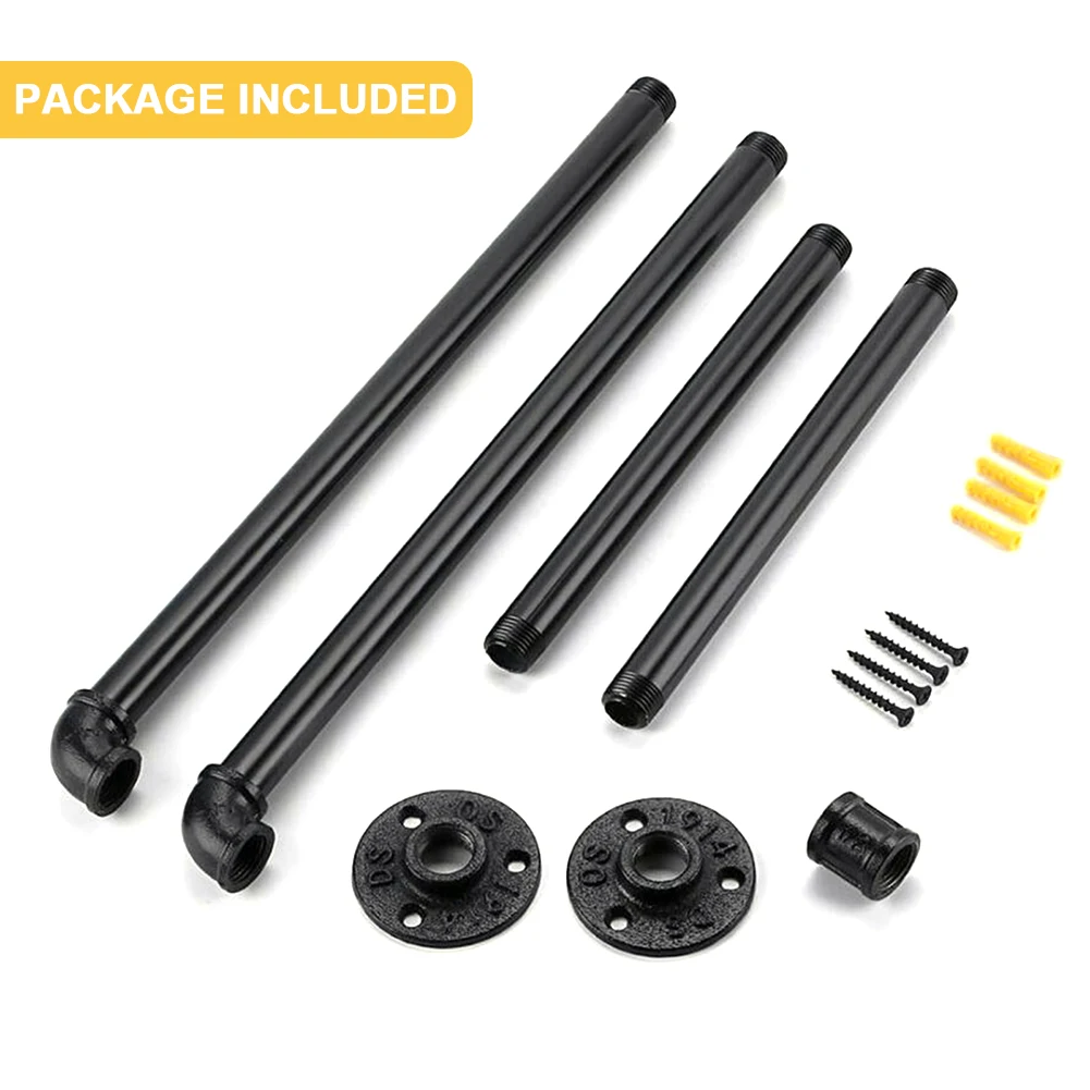 

Towel Holder Industrial Pipe Vintage For Bedroom Home Use Garment Accessories Wall Mounted Hanging Rail Heavy Duty Bathroom