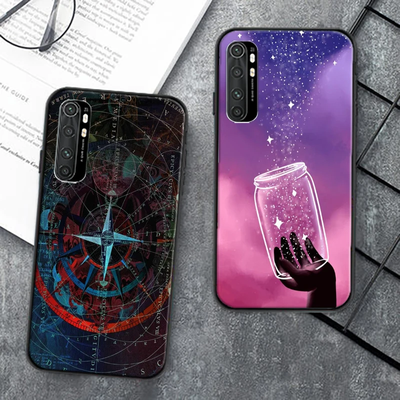 

Fashion And Creative For Xiaomi Note 10 Lite Pro Phone Case Black Xiaomi Cases Mobile Protective Case Back Case Liquid Silicon