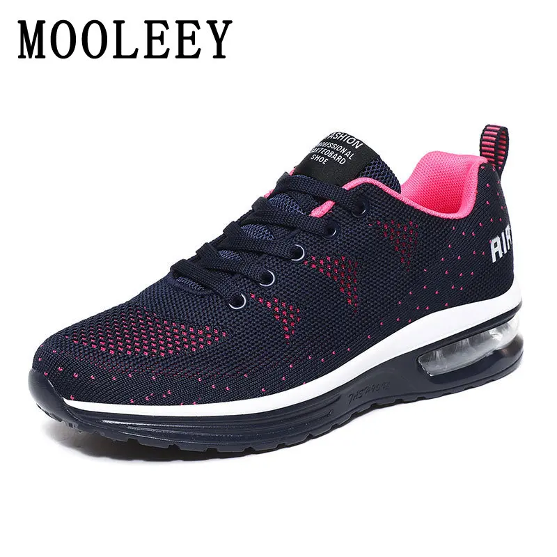 Купи Spring Summer Sneakers for Women Cushioning Air Cushion Elastic Fabric Breathable Tennis Shoes Wearable Gymnasium Sports Shoes за 660 рублей в магазине AliExpress