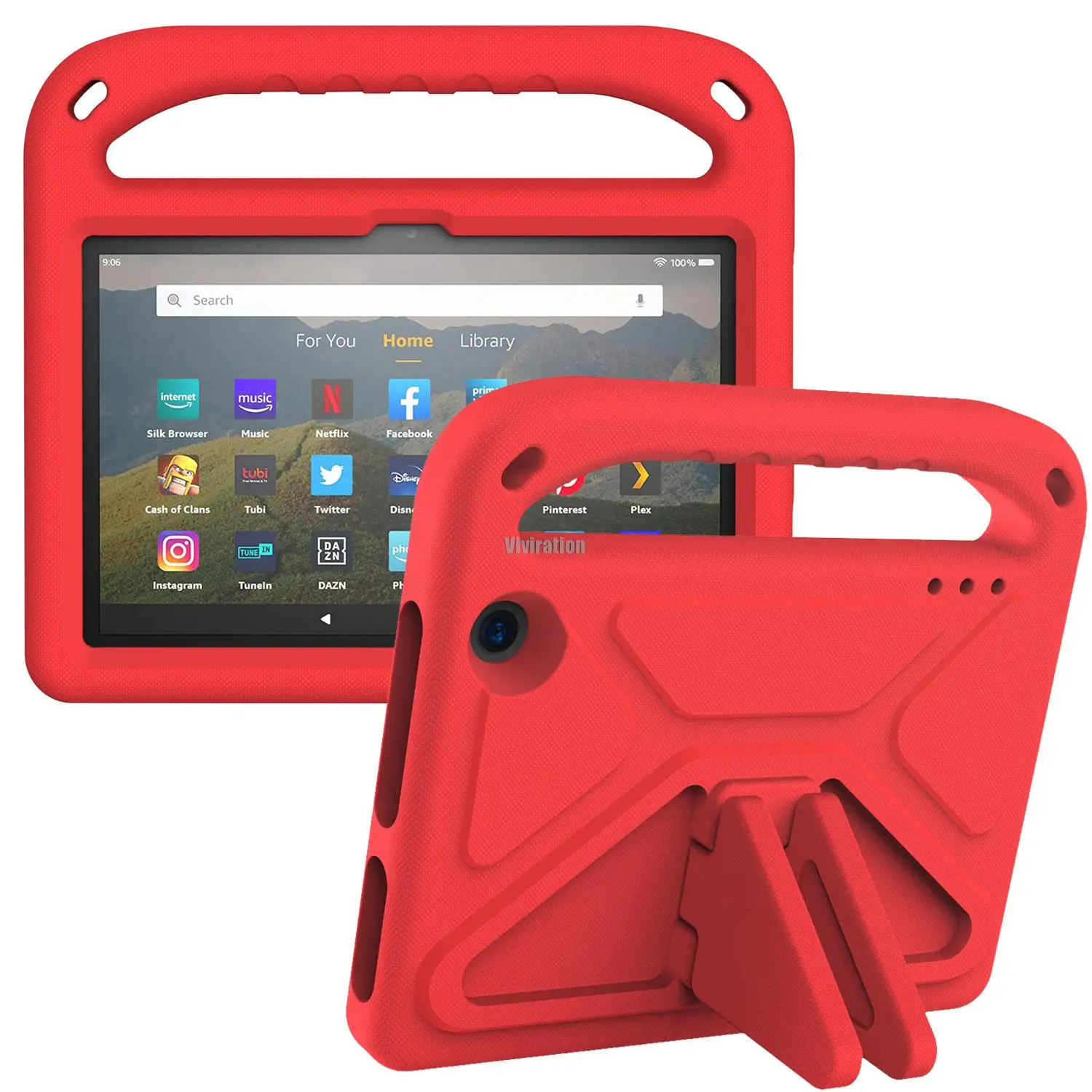 EVA Tablet Case For Kindle Fire 7 12th Gen 2022 HD7 Kid Safe Protect Portable Shell Stand Hard Cover Pouch Gift Tab Accesssories