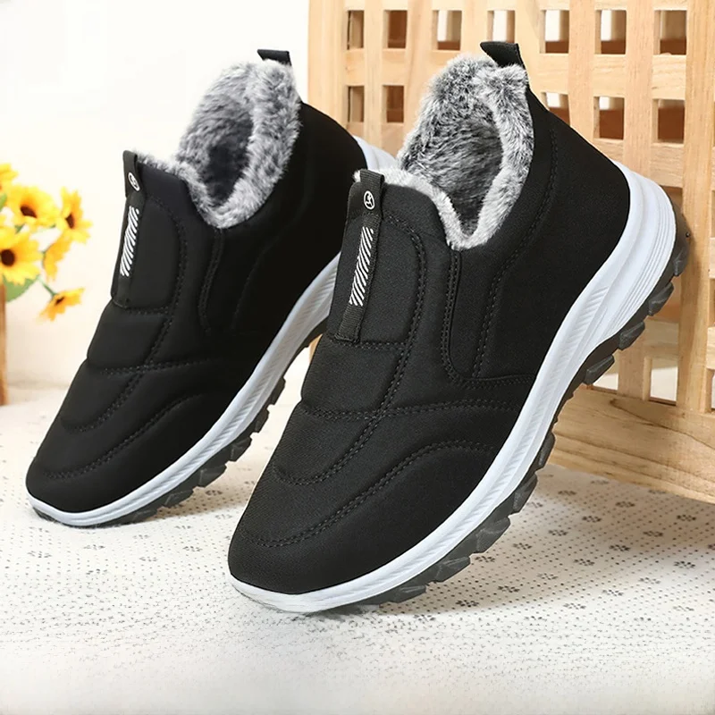 Обувь на хлопковой подкладке. Мужская зимняя обувь флисовой Утолщенная