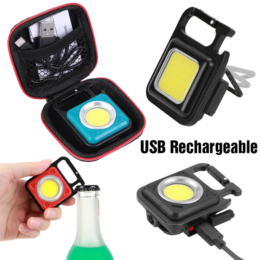 

Мини-вспышка для осмотра с COB матрицей, Аккумуляторный аварийный фонарь с USB, уличный Мультитул, портативный светодиодный фонарь, ручсветиль...