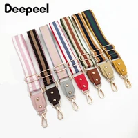 deepeel 3 8cm new colored stripe bags strap 80130cm adjustable single shoulder crossbody replacement straps bag accessories