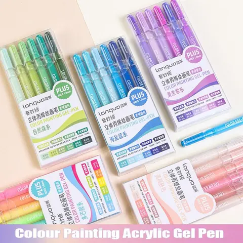 6-цветная акриловая гелевая ручка