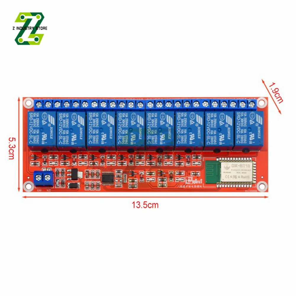 Релейный модуль совместимый с Bluetooth 5 В 12 8 каналов дистанционное управление |