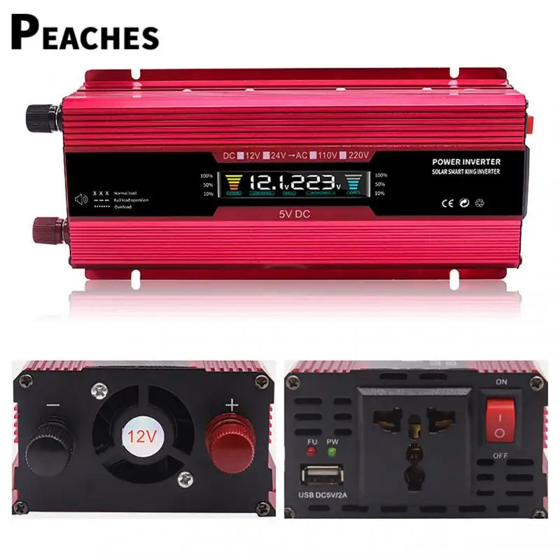 

20000W Power Car Inverter Solar Inverter DC12V to AC 220V Sine Wave Voltage Converter Adapter Home Outdoor Travel Inverter