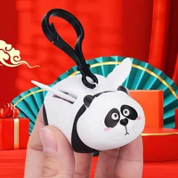 great key fob eco friendly easy to hang cute panda two wings keychain panda keychain keychain