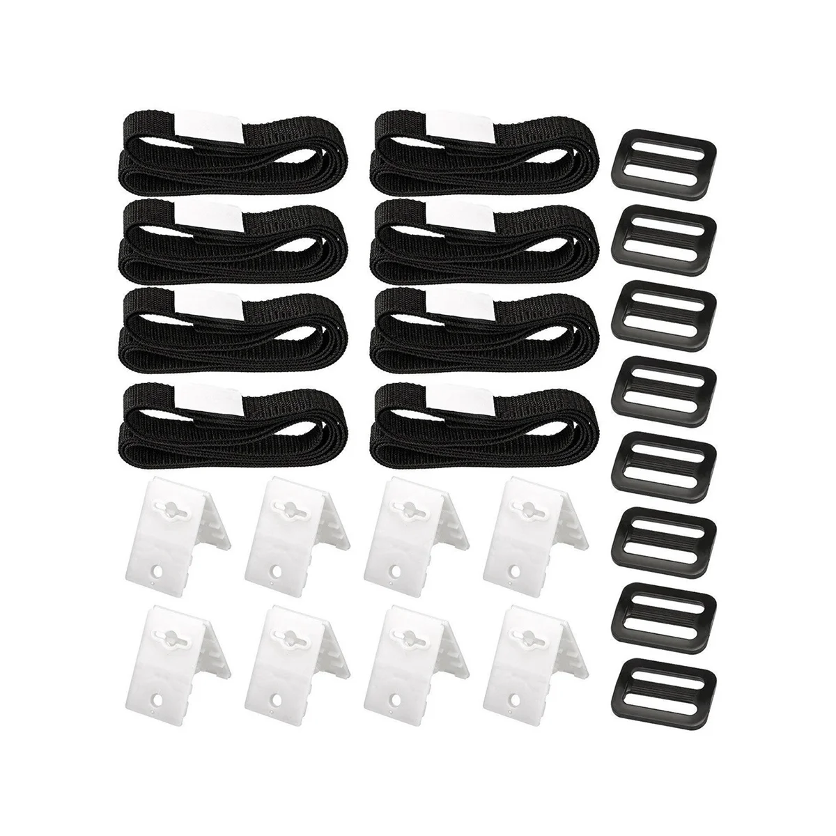 

24Pcs Swimming Pool Cover Roller Attachment Straps Kit Universal Solar Blanket Reel Nylon Webbing Strip Buckle Fasteners